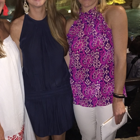 Alice & Trixie Pink Multicolor Silk Top in Small - Picture 5 of 5